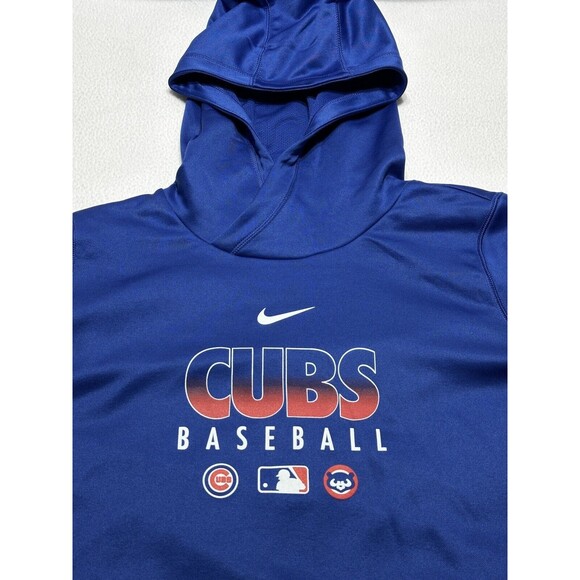 Chicago Cubs Nike Women’s Baseball Hoodie Sweatshirt Size XL Blue Logo NWOT - Picture 2 of 12